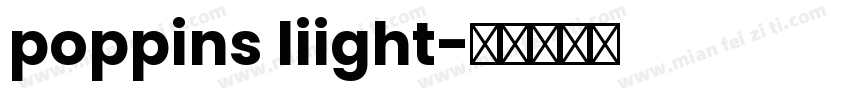poppins liight字体转换